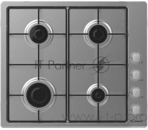 Варочная поверхность газовая Candy CHW60LX независимая, нержавеющая сталь