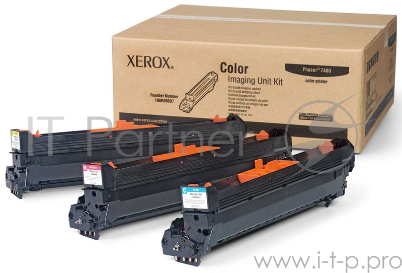 Комплект барабанов XEROX 108R00697 голубой,пурпурный,желтый (cyan,magenta,yellow) (30000 стр.) для Phaser 7400 (Channels)