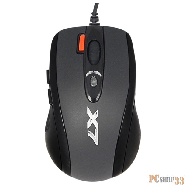 Оптическая мышь A4Tech Gaming Mouse X7 X-710BK, 6кн.+скр., серо-черный (USB2.0)