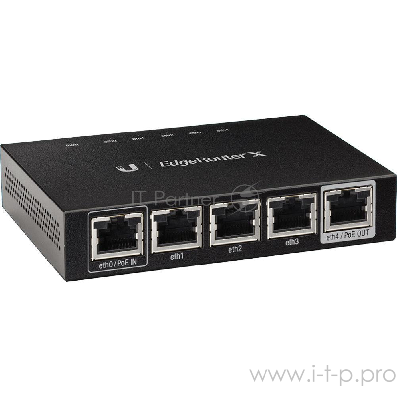 Сетевое оборудование UBIQUITI EdgeRouter X Маршрутизатор 5x Ethernet, раздача PoE, 880 МГц