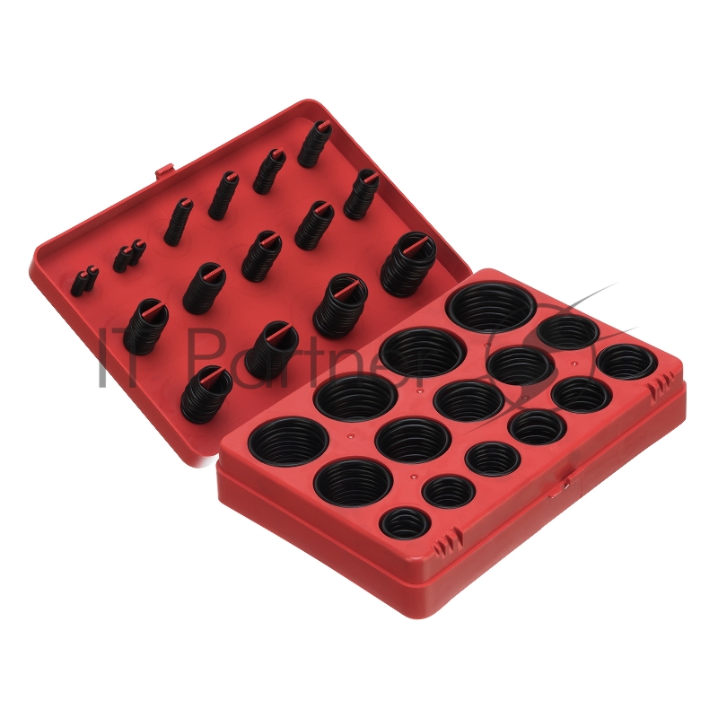 СИБРТЕХ Набор резиновых уплотнительных прокладок, D 7 - 53 мм, 404 предм.// СИБРТЕХ 47597