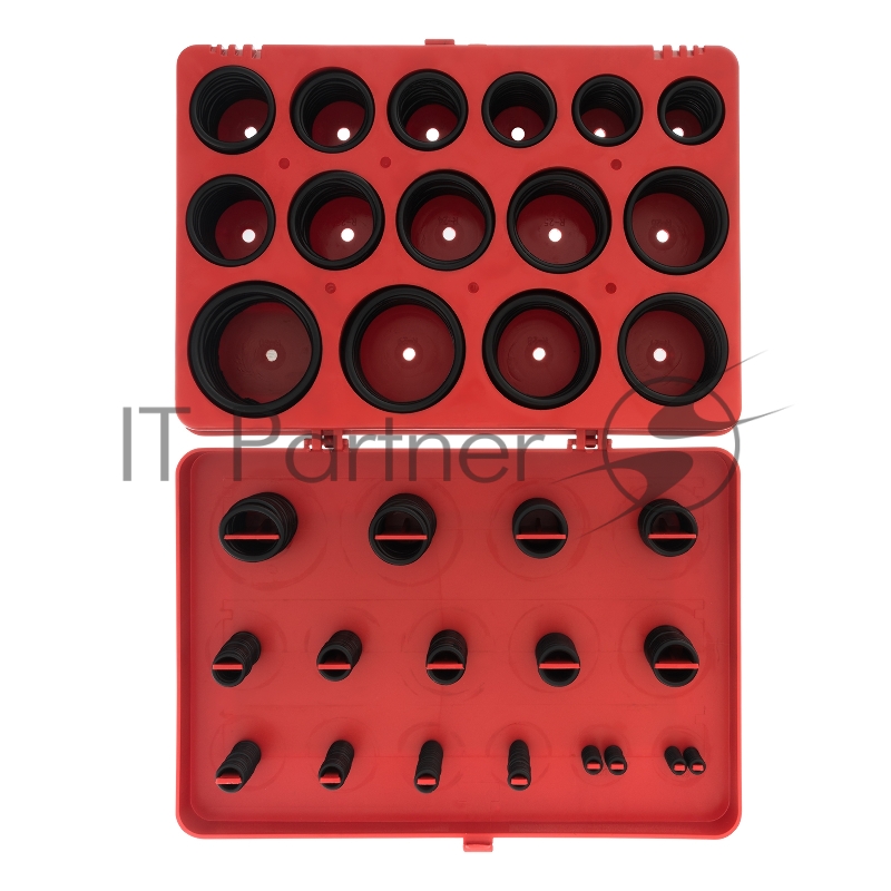 СИБРТЕХ Набор резиновых уплотнительных прокладок, D 7 - 53 мм, 404 предм.// СИБРТЕХ 47597