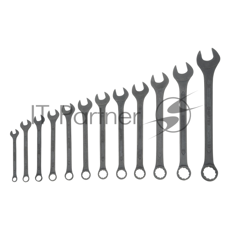 СИБРТЕХ Набор ключей комбинированных,6 - 22 мм,12 шт., CrV,фосфатированные,ГОСТ 16983//15477