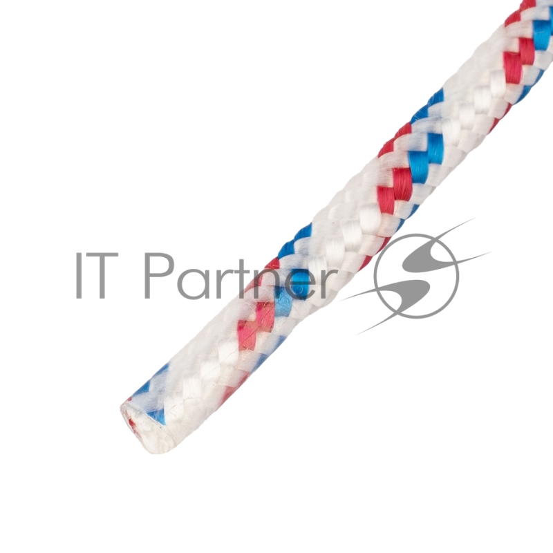 СИБРТЕХ Фал плетёный полипр. 16-прядный с полипр. серд. 8 мм, бухта 100 м, 520 кгс// СИБРТЕХ//Россия 93966