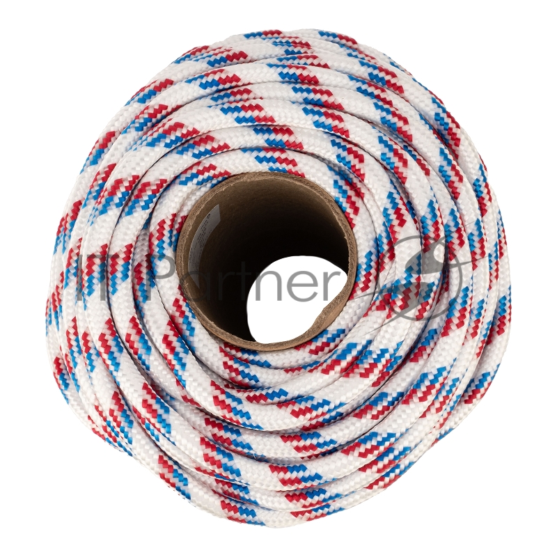 СИБРТЕХ Фал плетёный полипр. 24-прядный с полипр. серд. 10 мм, бухта 100 м, 700 кгс// СИБРТЕХ//Россия 93967