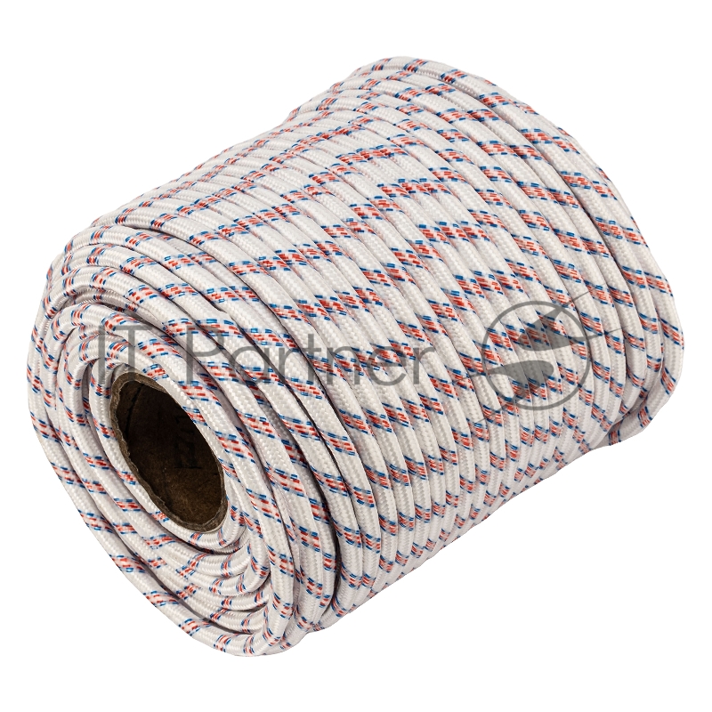 СИБРТЕХ Фал плетёный полипр. 24-прядный с полипр. серд. 12 мм, бухта 100 м, 1000 кгс// СИБРТЕХ//Россия 93968