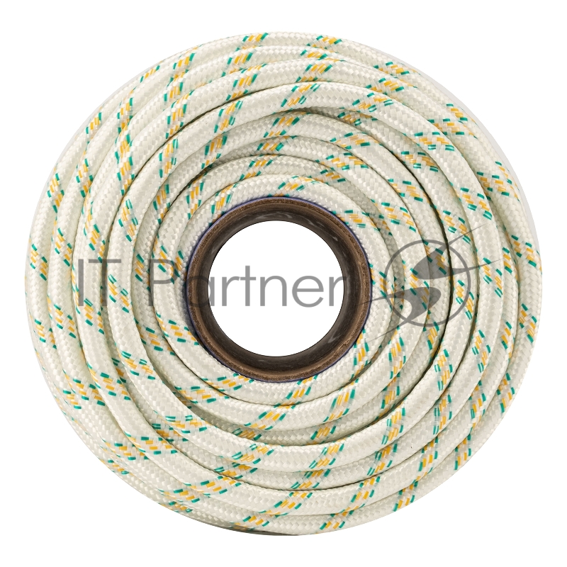 СИБРТЕХ Фал плетёный капрон 24-прядный с капрон. серд. 10 мм, бухта 100 м, 1300 кгс// СИБРТЕХ//Россия 93971