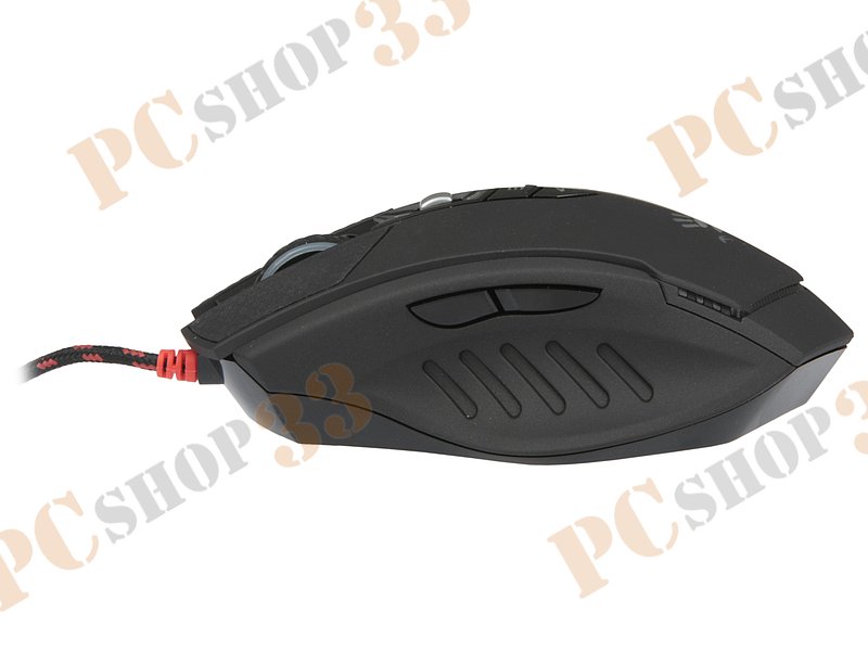 Оптическая мышь A4Tech Bloody T7, 8кн.+скр., черно-красный (USB)