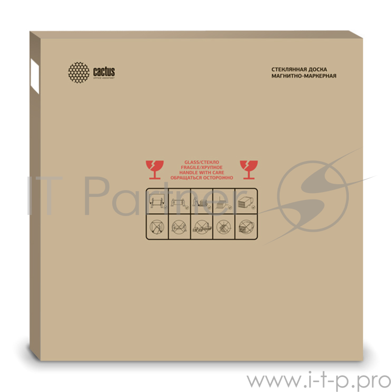 Демонстрационная доска Cactus CS-GBD-120x150-BK стекло стеклянная 120x150см черный