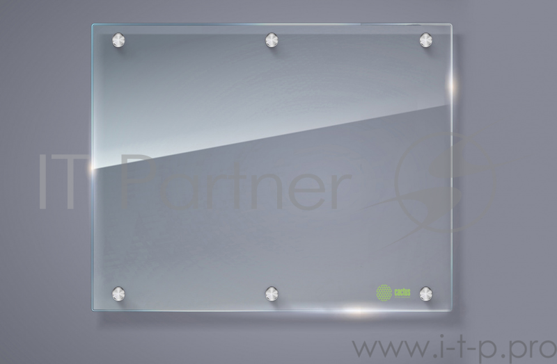 Демонстрационная доска Cactus CS-GBD-120x150-TR стекло стеклянная 120x150см прозрачный