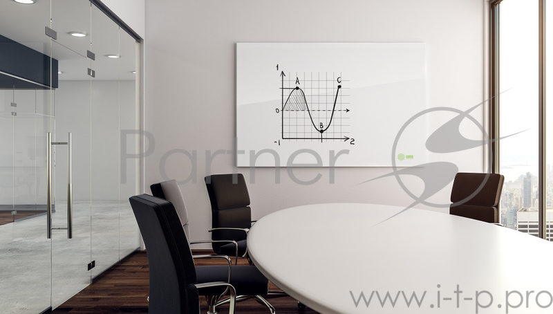 Демонстрационная доска Cactus CS-GBD-120x150-UWT стекло стеклянная 120x150см ультра белый