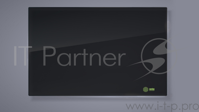 Демонстрационная доска Cactus CS-GBD-65x100-BK стекло стеклянная 65x100см черный