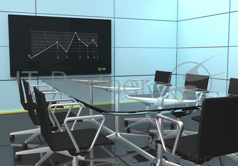 Демонстрационная доска Cactus CS-GBD-65x100-BK стекло стеклянная 65x100см черный