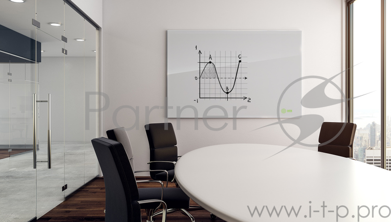 Демонстрационная доска Cactus CS-GBD-65x100-WT стекло стеклянная 65x100см белый