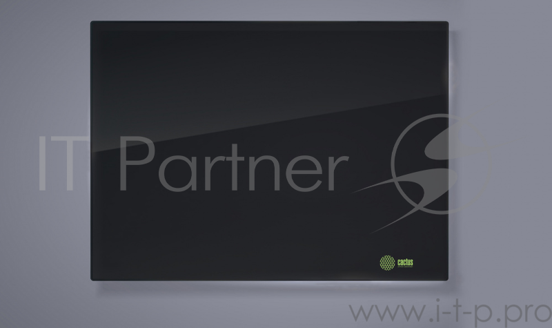 Демонстрационная доска Cactus CS-GBD-90x120-BK стекло стеклянная 90x120см черный