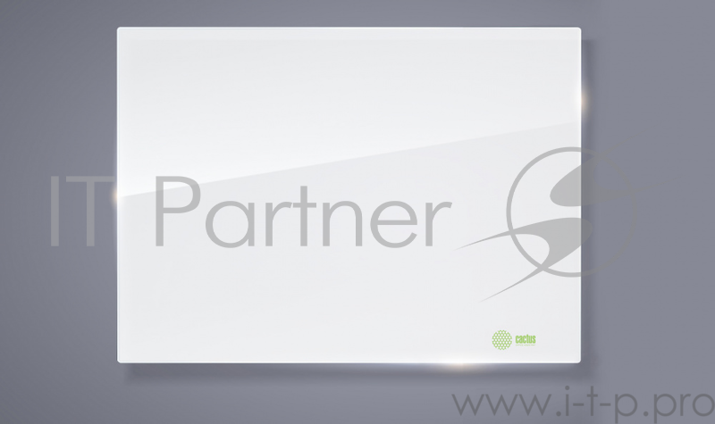 Демонстрационная доска Cactus CS-GBD-90x120-UWT стекло стеклянная 90x120см ультра белый