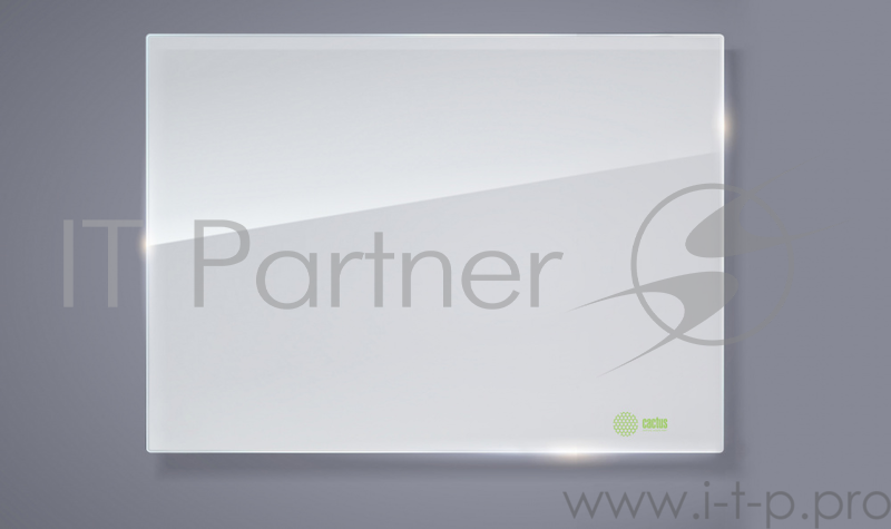 Демонстрационная доска Cactus CS-GBD-90x120-WT стекло стеклянная 90x120см белый