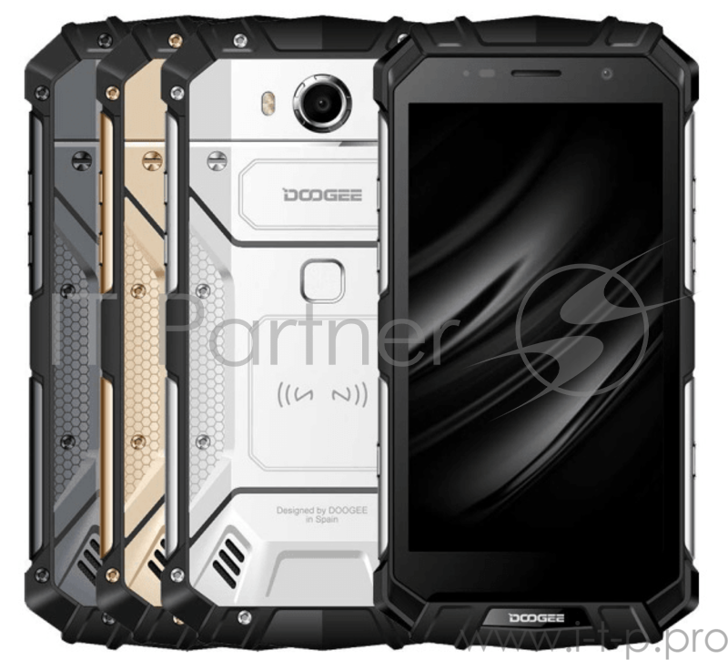 Смартфон Doogee Doogee S60 LITE Black, 5.2 1920x1080, 1.5GHz, 8 Core, 4GB RAM, 32GB, up to 128GB flash, 16Mpix/8Mpix, 2 Sim, 2G, 3G, LTE, BT, Wi-Fi, NFC, GPS, Glonass, 5580mAh, Android 7.0, 164x81x15.5, IP68, технология безпроводной зарядки