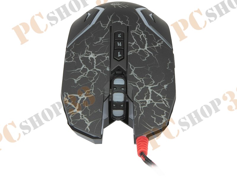 Оптическая мышь A4Tech Bloody N50, 7кн.+скр., черный, с рисунком (USB)