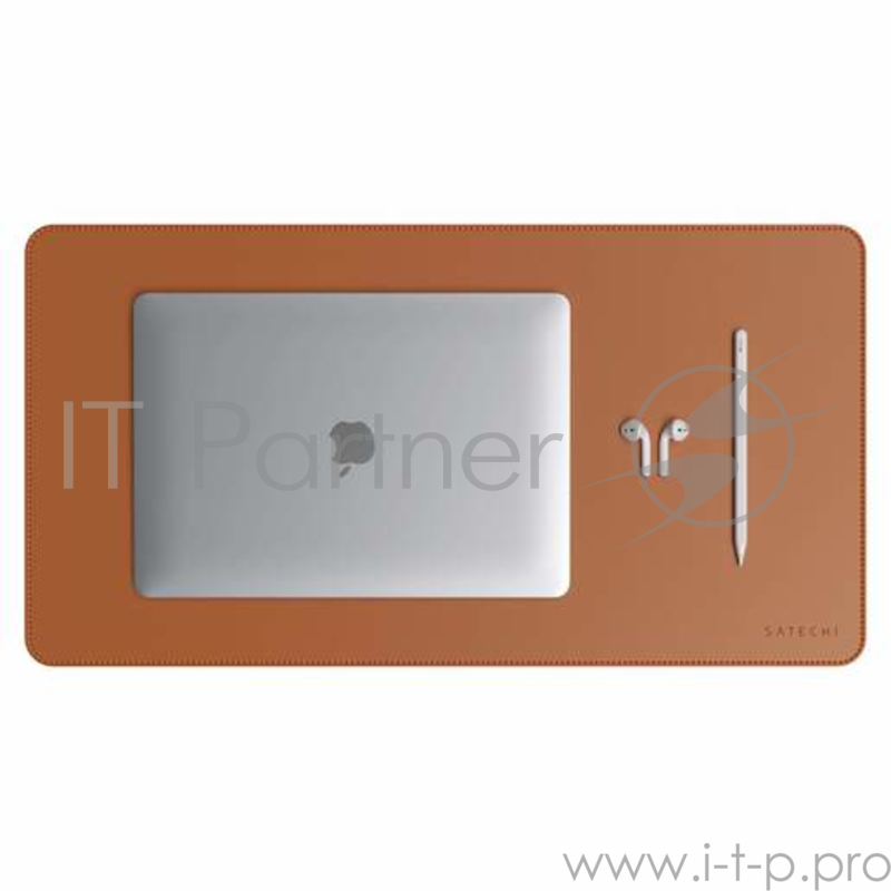 Коврик Satechi Eco Leather Deskmate для компьютерной мыши. Материал эко-кожа (искусственная кожа. Размер 58,5 x 31 см. Цвет коричневый.