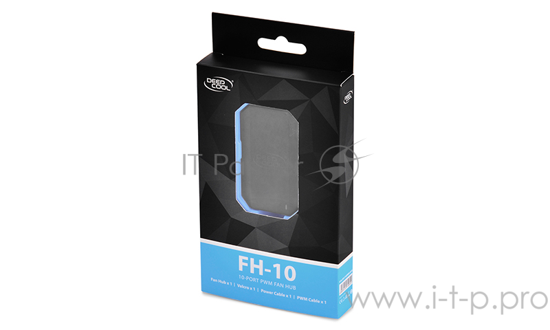 Разветвитель питания DEEPCOOL FH-10 (40ш/кор., 10x4 PIN FAN PORT) Color Retail Box