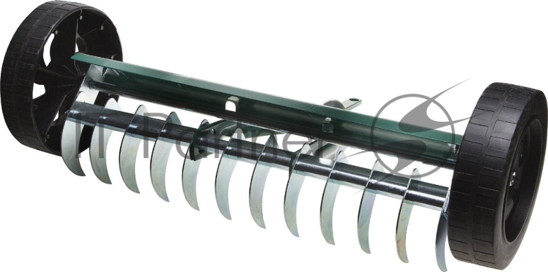 Грабли, Вилы, Лопаты Грабли RACO садовые аэраторные, на колесах, оцинков., 12 зубцов, 400 мм 4230-53843