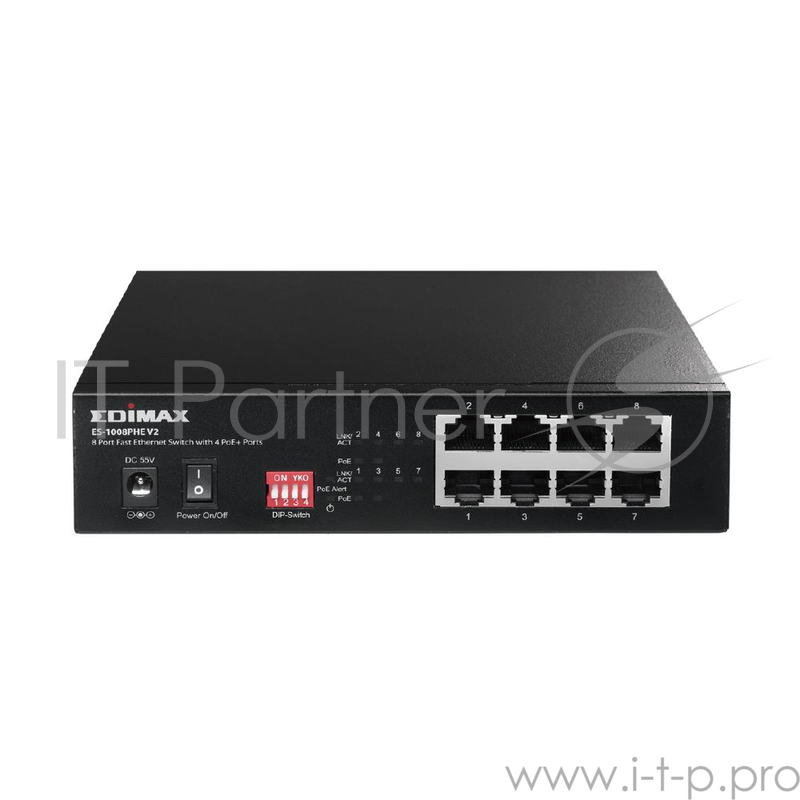 Коммутатор 8PORT 10/100M 4POE+ ES-1008PHE V2 EDIMAX