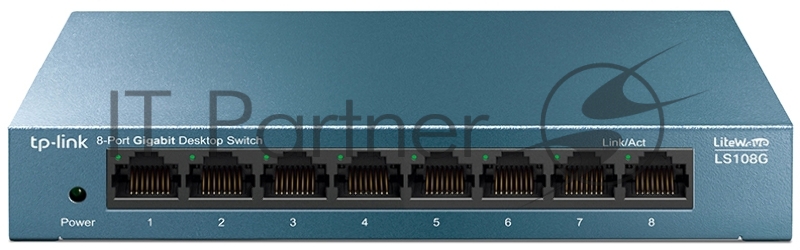 Коммутатор TP-Link LS108G 8-портовый 10/100/1000 Мбит/с настольный коммутатор SMB