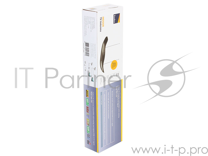 Телевизионная антенна TESLER IDA-250 Активная телевизионная комнатная антенна для приема ового и цифрового сигнала DVBT/T2