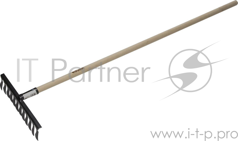 Грабли, Вилы, Лопаты Грабли ЗУБР садовые с черенком, 12 витых зубцов 4-39581-12