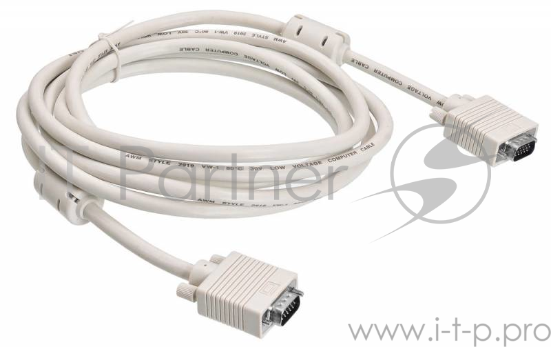 Кабель Buro CAB016S-10 VGA (m) VGA (m) 3м феррит.кольца серый