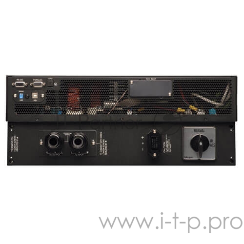 ИБП Tripp Lite серии SmartOnline с двойным преобразованием, 208/240, 230 В, 6 кВА / 5,4 кВт, стоечный/вертикальный высотой 4U, с увеличенным временем работы, опциональными сетевыми картами, разъемом USB, последовательным разъемом DB9, переключателем