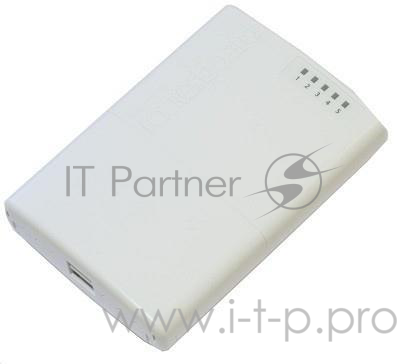 Сетевое оборудование MikroTik RB750P-PBr2 Маршрутизатор PowerBox with 650MHz CPU, 64MB RAM, 5xLAN (four with PoE out), RouterOS L4, outdoor case, PSU, PoE, mounting set
