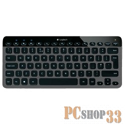 Клавиатура Logitech K810 Multi-Device Illuminated Bluetooth Keyboard 920-004322, 79+1кн., подсветка, беспров., черно-серый (Bluetooth)