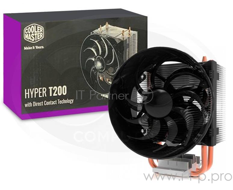 Кулер Cooler Master CPU Cooler Hyper T200, 800 - 2200 RPM, 100W, Full Socket Support