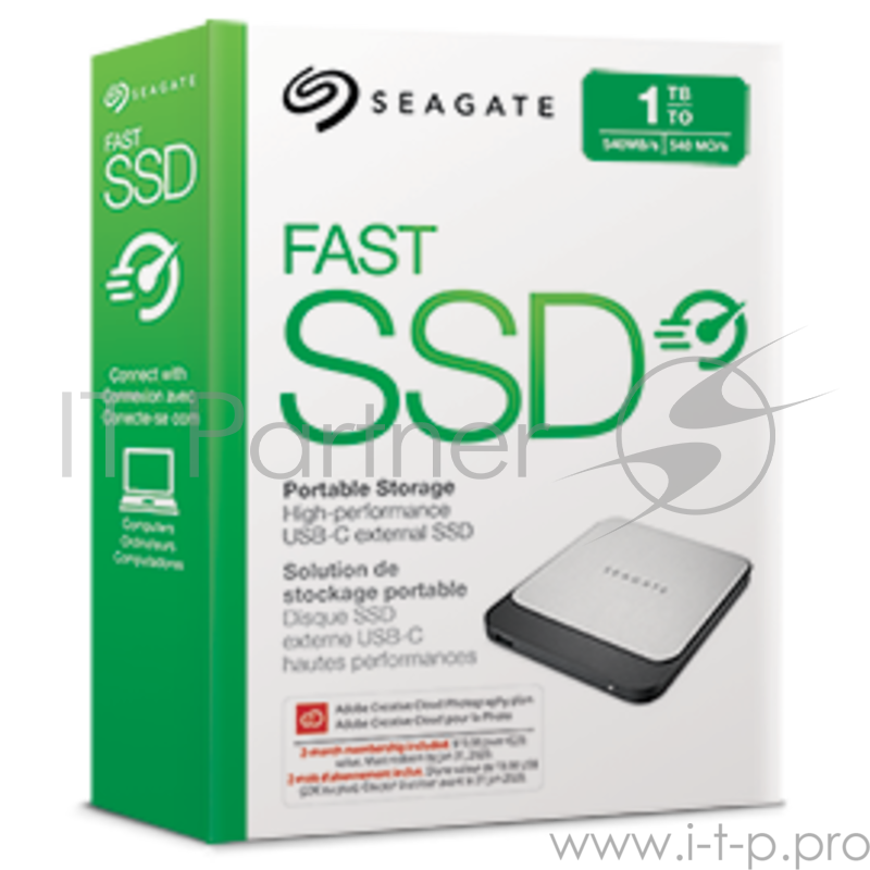 Накопитель SSD Seagate Original USB Type-C 1Tb STCM1000400 Fast 2.5