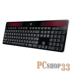 Клавиатура Logitech K750 Wireless Solar Keyboard 920-002938, 102+1кн., беспров. на солнечных батареях, черный (USB)