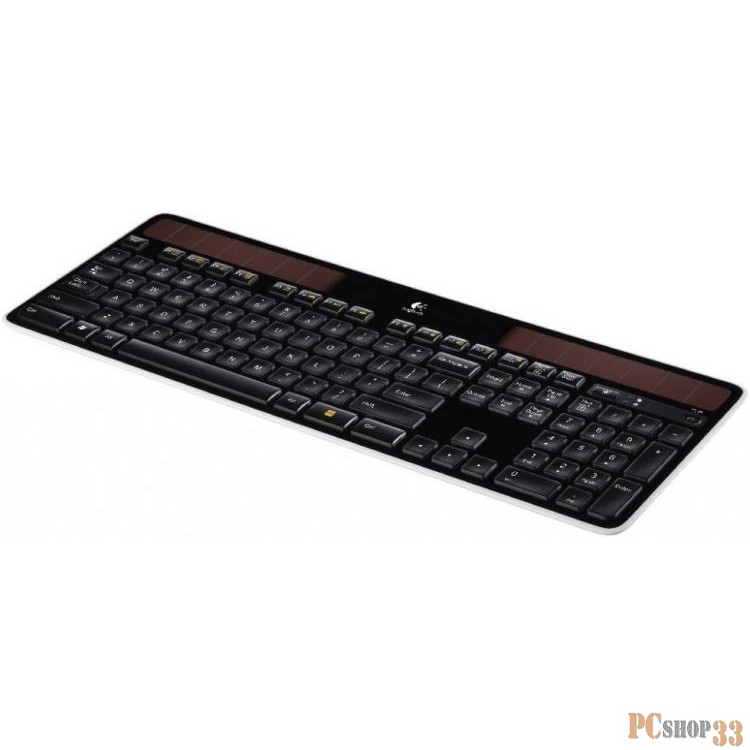 Клавиатура Logitech K750 Wireless Solar Keyboard 920-002938, 102+1кн., беспров. на солнечных батареях, черный (USB)