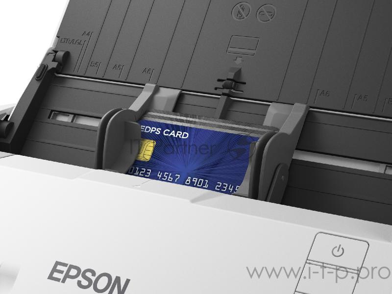 Сканер Epson WorkForce DS-530 (CIS, A4, протяжной, 600dpi, 35 стр. / мин, USB3.0, DADF) B11B226401