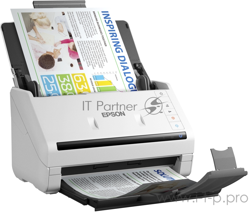 Сканер Epson WorkForce DS-530 (CIS, A4, протяжной, 600dpi, 35 стр. / мин, USB3.0, DADF) B11B226401