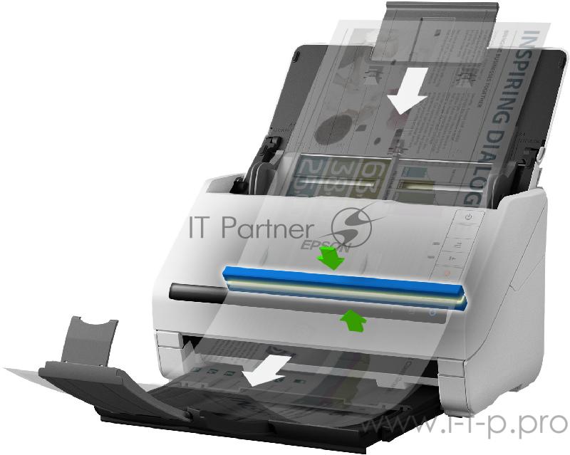Сканер Epson WorkForce DS-530 (CIS, A4, протяжной, 600dpi, 35 стр. / мин, USB3.0, DADF) B11B226401