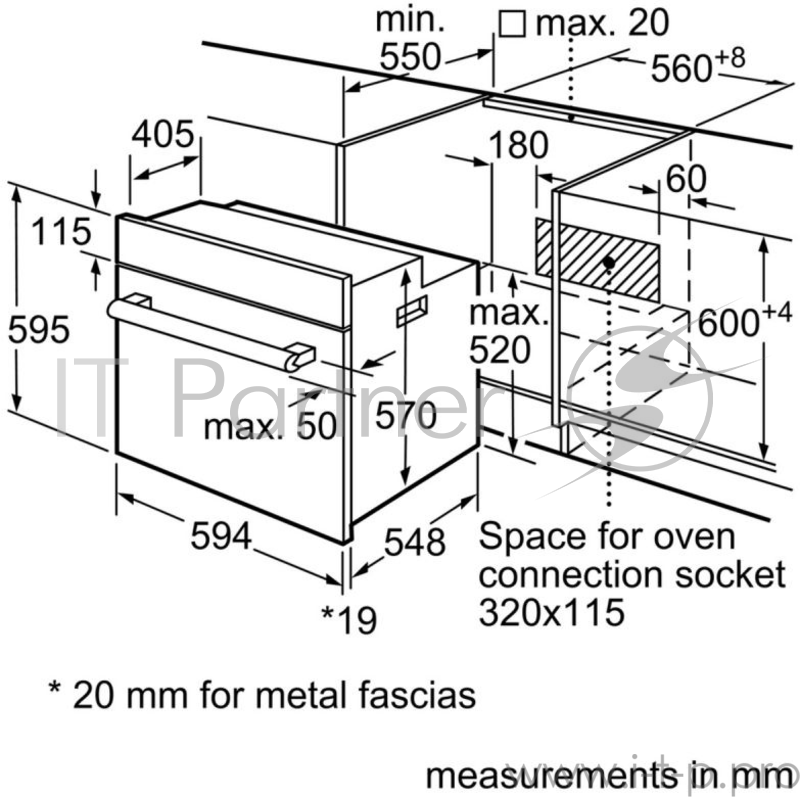 Духовой шкаф Электрический Bosch HBF010BR1Q нержавеющая сталь