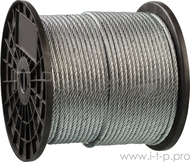 Зубр Трос стальной, DIN 3055, оцинкованная сталь, синтетическая сердцевина, d=10мм, L=50м 4-304110-10