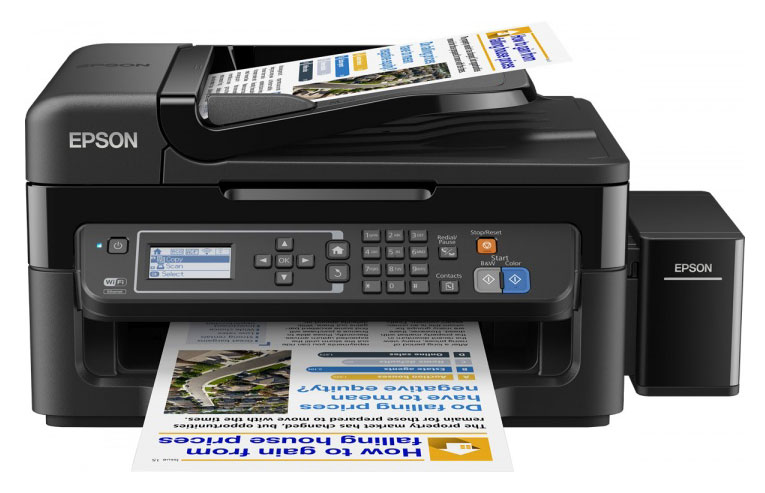 Принтер Epson L566 (C11CE53403) {принтер/копир/сканер/факс, 33/15ppm, 5760x1440, ADF, WiFi}