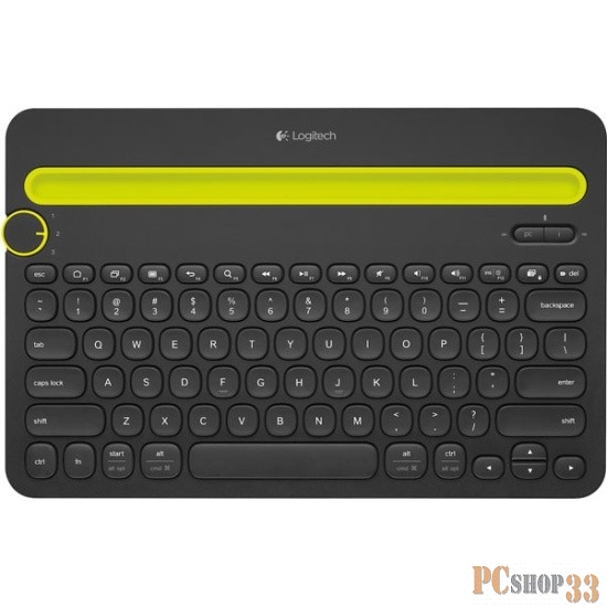 Клавиатура Logitech k480 Bluetooth Multi-Device Keyboard 920-006368, 79+3кн., беспров., черно-серый (Bluetooth)