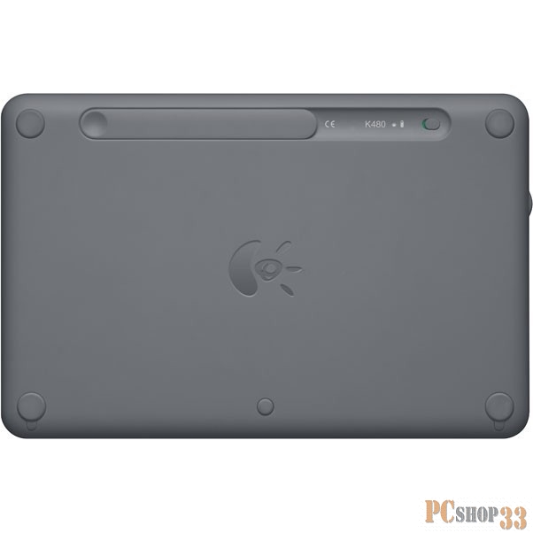 Клавиатура Logitech k480 Bluetooth Multi-Device Keyboard 920-006368, 79+3кн., беспров., черно-серый (Bluetooth)