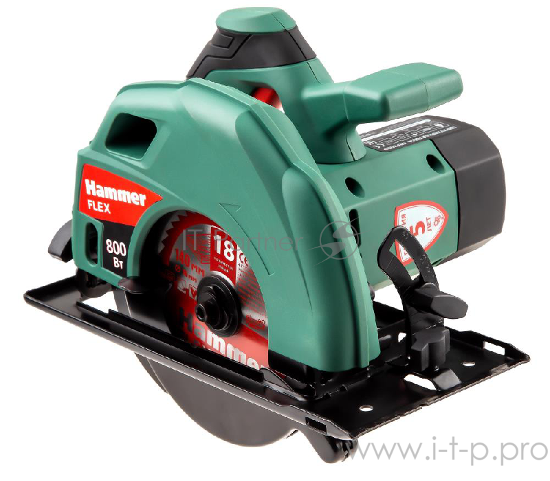 Пила циркулярная Hammer Flex CRP800D 800Вт 4000об/мин 140х16мм макс.пропил 45мм