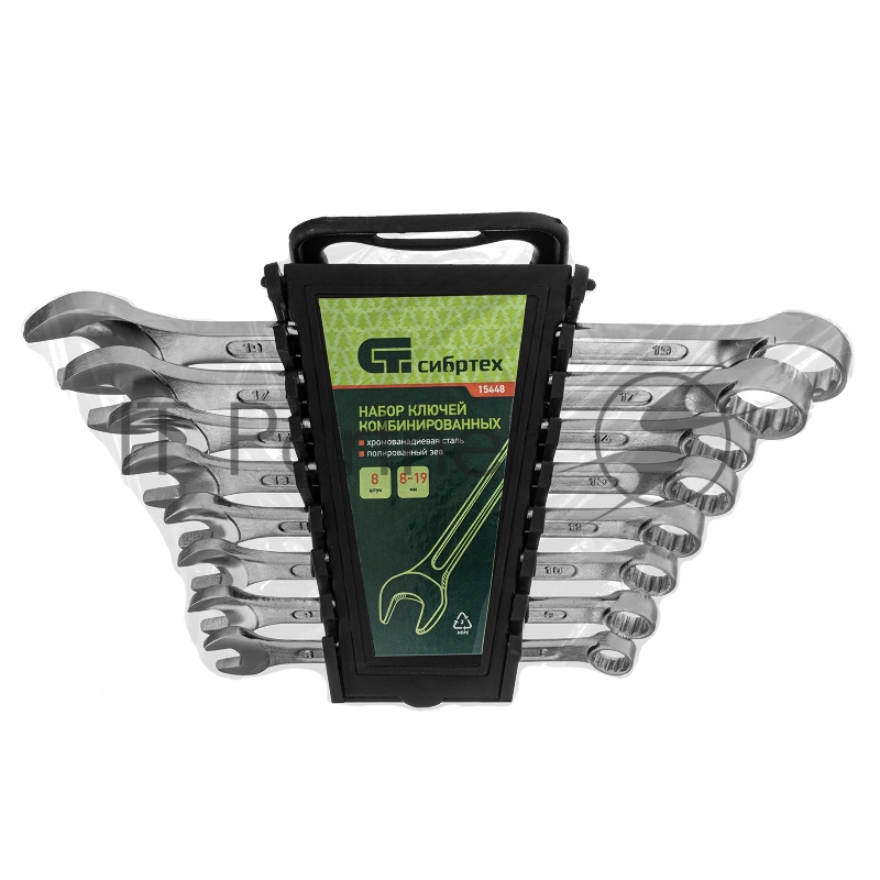 Набор комбинированных ключей СИБРТЕХ 15448 (8 - 19 мм) 8 шт.