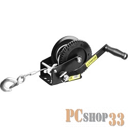 Лебедка механическая ЗУБР ПРОФЕССИОНАЛ 43113-0.9_z01 ручная барабанная тяговая тросовая 0.9 т 8м