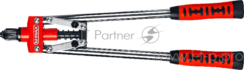 Заклепочник двуручный MIRAX 31034_z01 для заклёпок d=3.2/4/4.8 мм из алюм. и стали, литой корпус